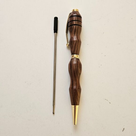Morado Wood Slimline Pen with Refill Twist Action Handcrafted Lathe Turned - Picture 5 of 11